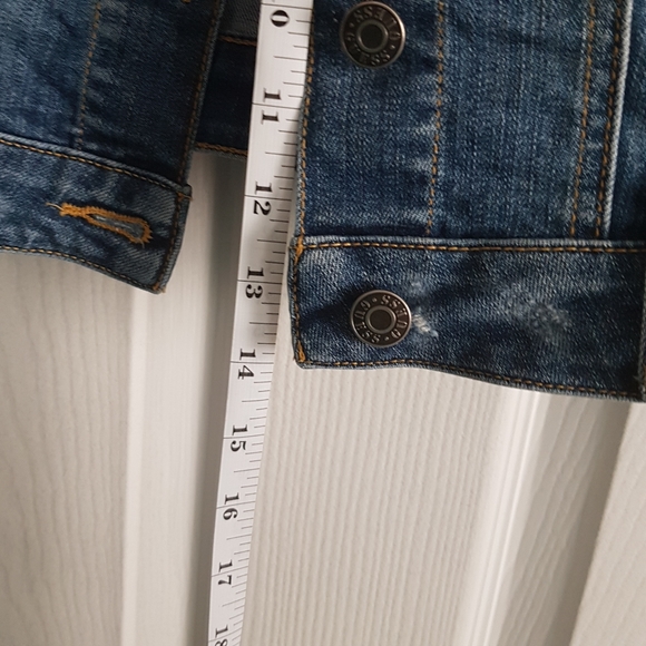 Guess Crop Denim Vest with Patches - Picture 7 of 11